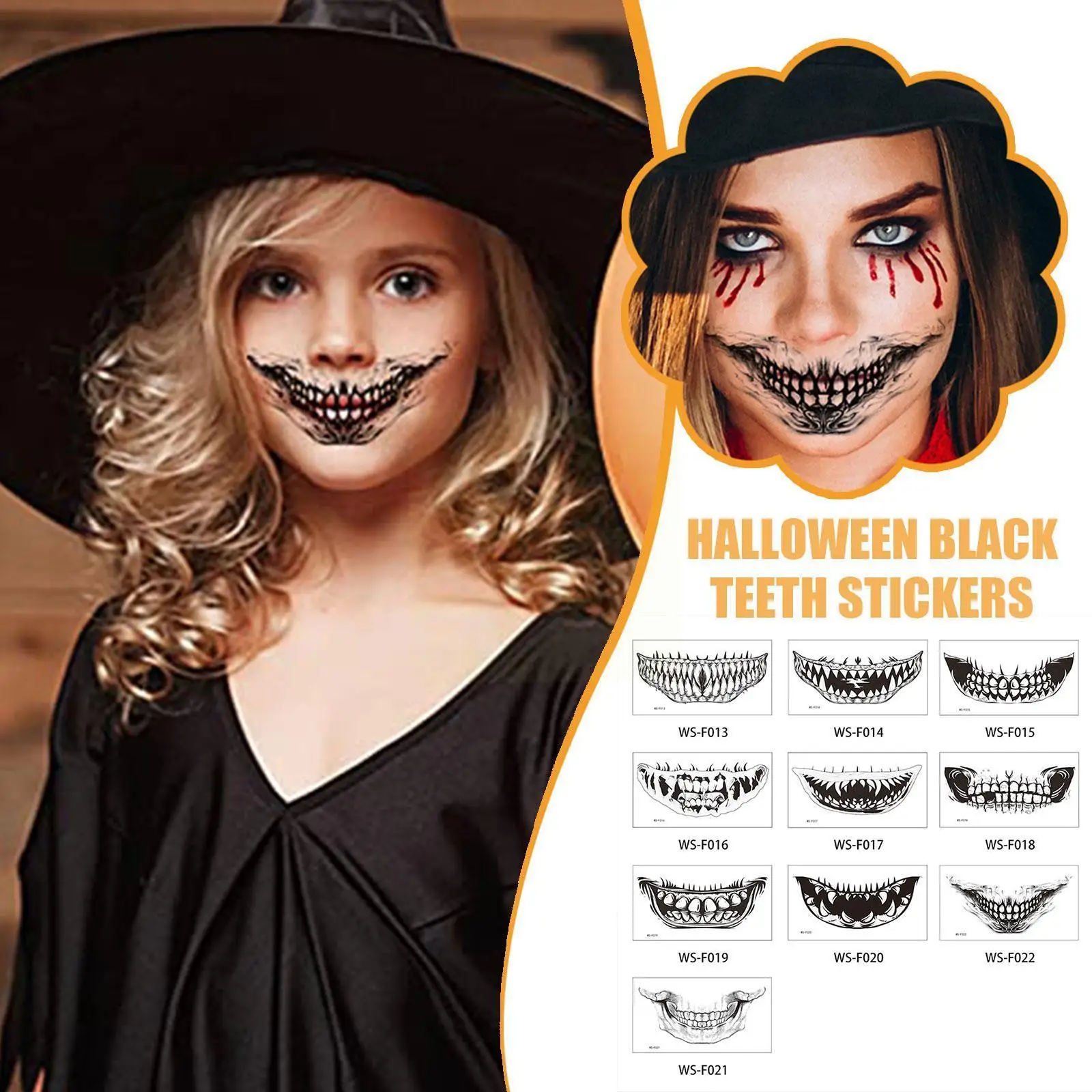 Наклейка для татуировки на Хэллоуин, наклейка для лица, татуировка с зубами на рот, водостойкая наклейка, татуировка с темным ветром, весела...
Наклейка для татуировки на Хэллоуин, наклейка для лица, татуировка с зубами на рот, водостойкая наклейка, татуировка с темным ветром, весела...