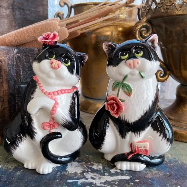 2 шт./набор, керамические украшения для дома в виде кошки
2 шт./набор, керамические украшения для дома в виде кошки
