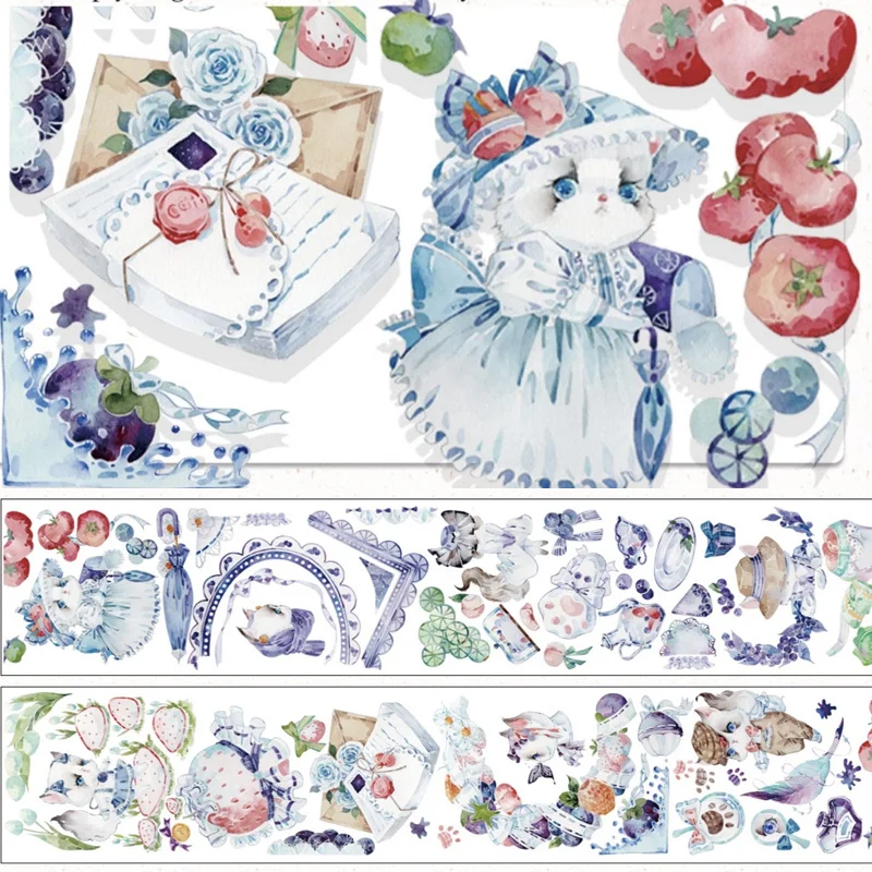 1 Loop Fruity Meow Garden Bright PET Journal Washi Paper Tape Taiwan Made Decorative
1 Loop Fruity Meow Garden Bright PET Journal Washi Paper Tape Taiwan Made Decorative