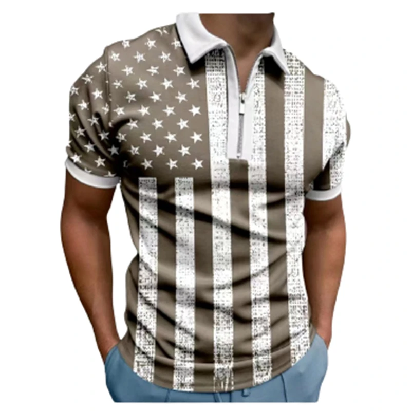 Fashion Stripe Splice Print Golf Polos T-shirt For Men Slim Fit Zipper Lapel Design Short Sleeve Casual Zip Up Polo T Shirts PLS
Fashion Stripe Splice Print Golf Polos T-shirt For Men Slim Fit Zipper Lapel Design Short Sleeve Casual Zip Up Polo T Shirts PLS