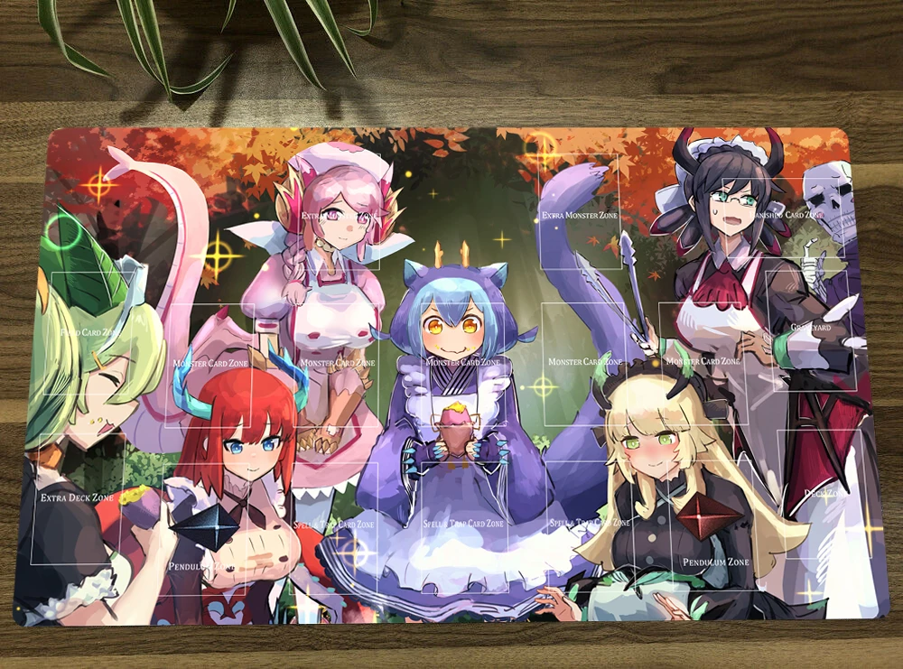 Игровой коврик YuGiOh Dragonmaid, нескользящий коврик для TCG и геймеров, резиновый коврик для мыши, Настольный коврик, бесплатная сумка 60x35 см
Игровой коврик YuGiOh Dragonmaid, нескользящий коврик для TCG и геймеров, резиновый коврик для мыши, Настольный коврик, бесплатная сумка 60x35 см