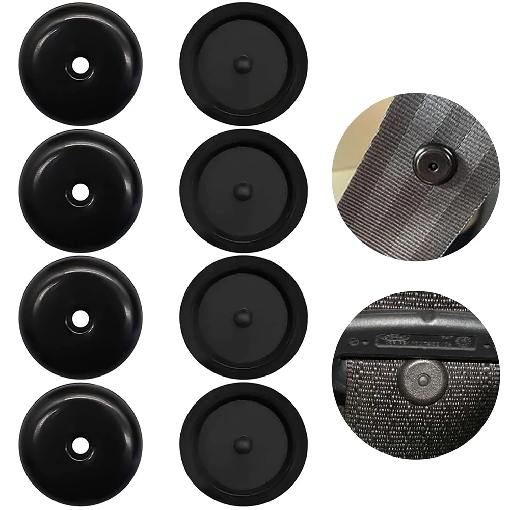 

4PCS Car Safety Seatbelt Stopper Buckle Automobile Seat Belt Spacing Limit Stop Plastic Anti-slip Buttons Retainer