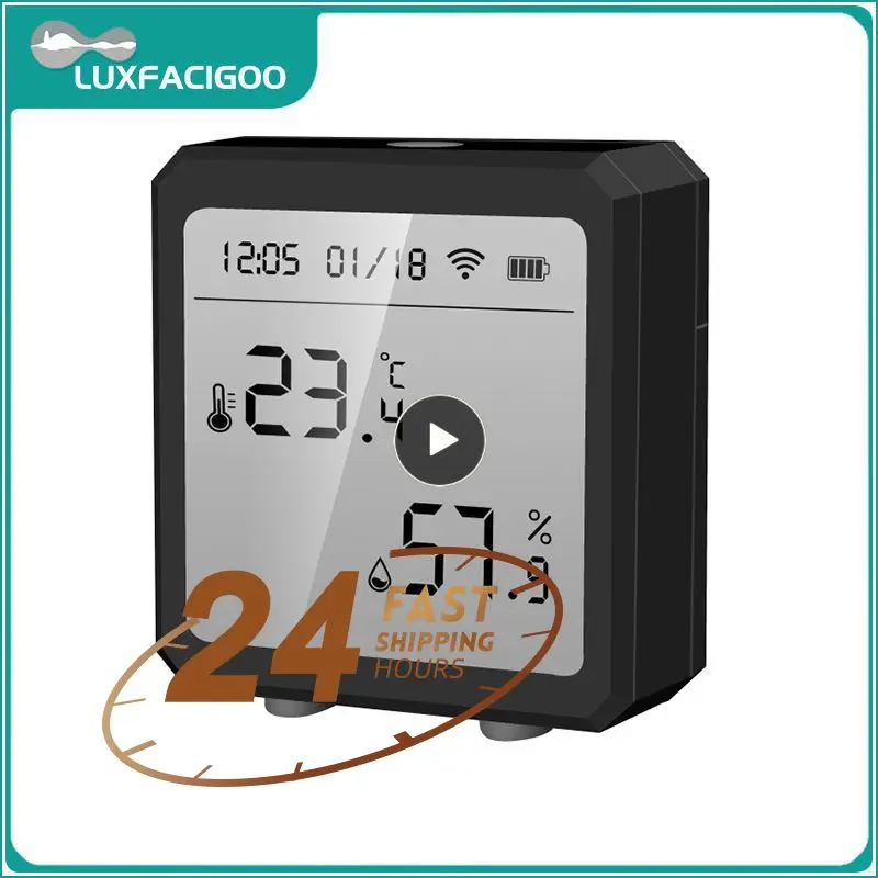 Smart Life Thermometer Detector Voice Control Tuya Smart Temperature And Humidity Sensor Wireless With Alarm Function Lcd Screen
Smart Life Thermometer Detector Voice Control Tuya Smart Temperature And Humidity Sensor Wireless With Alarm Function Lcd Screen