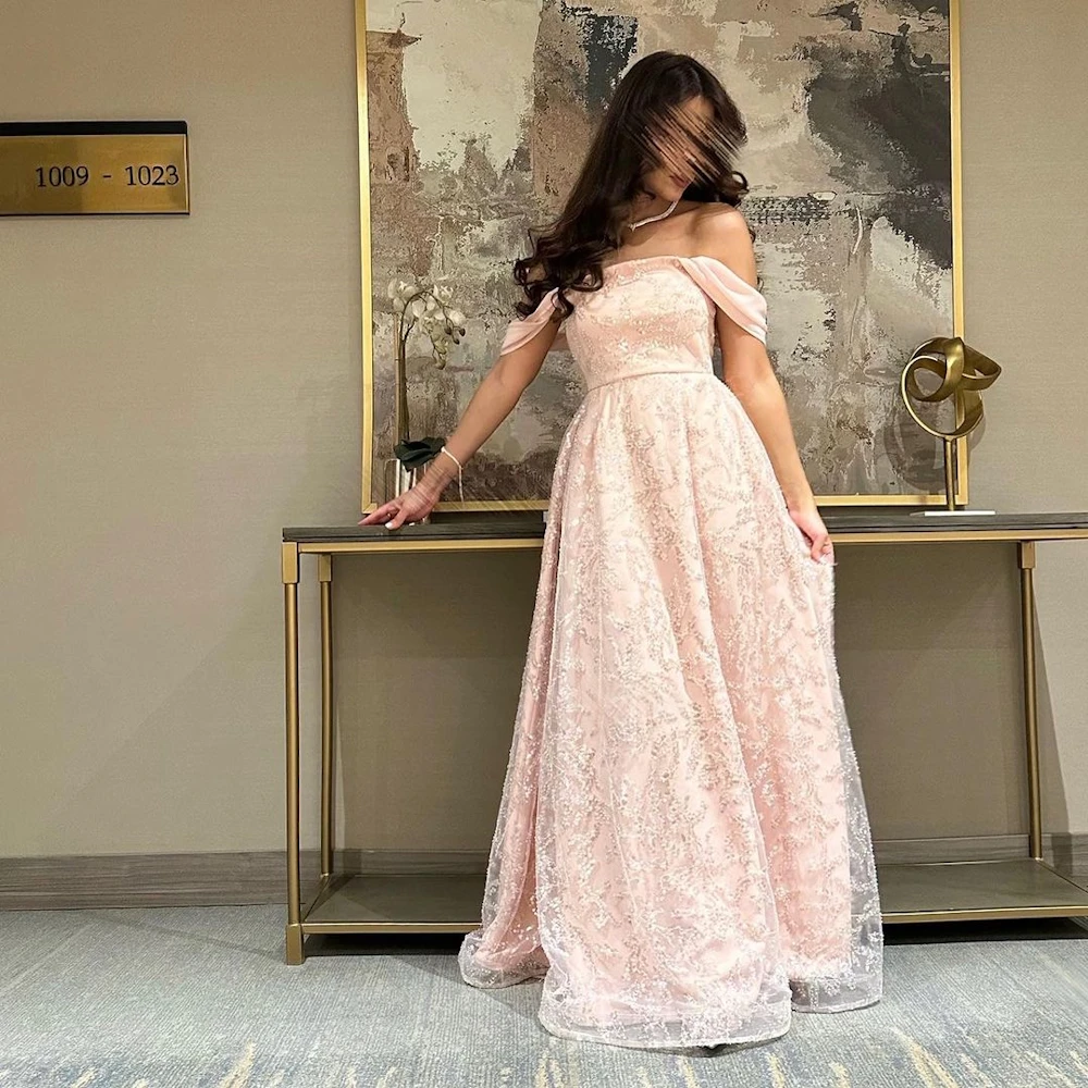 ROSELLA Glitter Light Pink Sexy Off the Shouldedr Prom Dresses Saudi Arabic Long Sparkky Evening Gowns Sequins Party Dress
ROSELLA Glitter Light Pink Sexy Off the Shouldedr Prom Dresses Saudi Arabic Long Sparkky Evening Gowns Sequins Party Dress