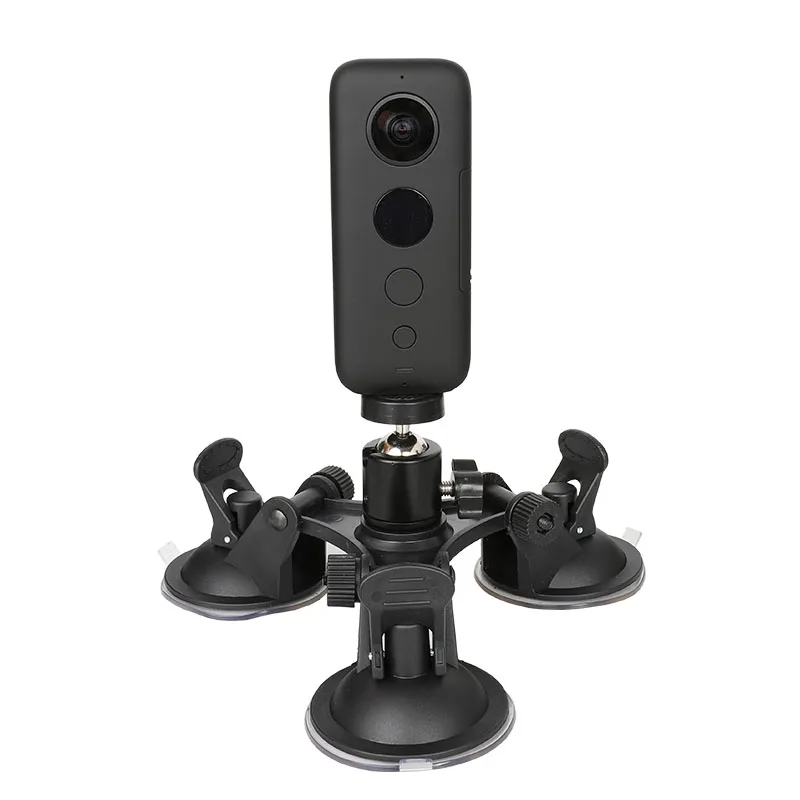 Triple Cup Camera Suction Mount w/Ball Head for Insta360 One X/X2/X3 Yi 4K/Sony/Suction Cup Car Holder Window Mount Accessory
Triple Cup Camera Suction Mount w/Ball Head for Insta360 One X/X2/X3 Yi 4K/Sony/Suction Cup Car Holder Window Mount Accessory