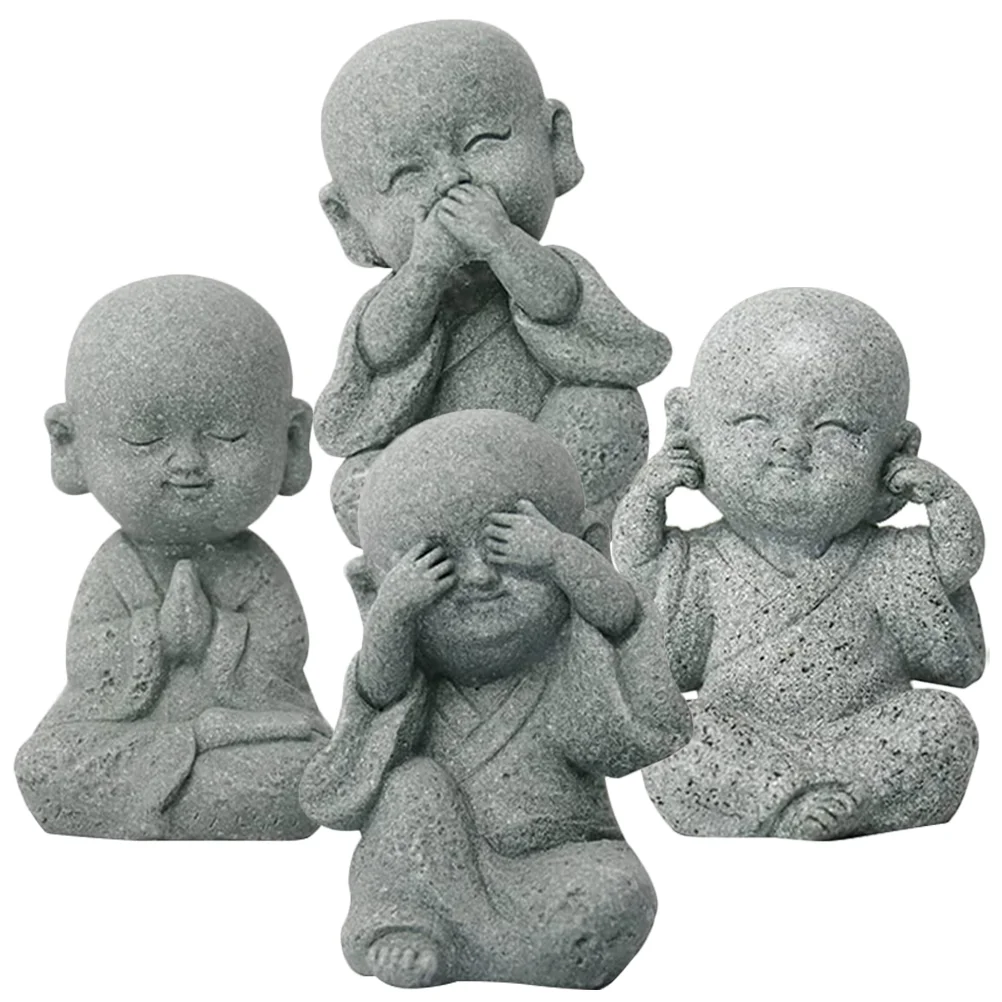 4 Pcs Car Decor Japan Tearoom Little Zen Monk Figurine Mini Statue Figure Desktop Sandstone Baby
4 Pcs Car Decor Japan Tearoom Little Zen Monk Figurine Mini Statue Figure Desktop Sandstone Baby