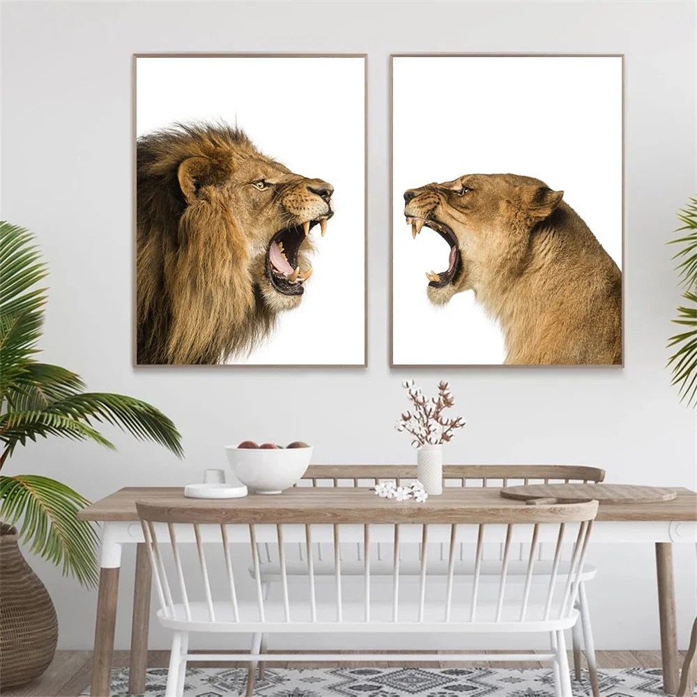 Lion And Lioness Art Print Safari Canvas Painting Wildlife Animal Wall Art Painting Nordic Picture Modern Living Room Home Decor
Lion And Lioness Art Print Safari Canvas Painting Wildlife Animal Wall Art Painting Nordic Picture Modern Living Room Home Decor