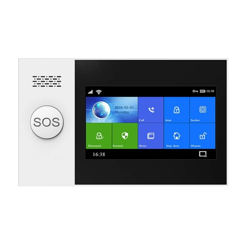 PG-107 GSM + WiFi Intelligent System with 4.3 inch Display Screen House System Security With SOS Emergency Button
PG-107 GSM + WiFi Intelligent System with 4.3 inch Display Screen House System Security With SOS Emergency Button