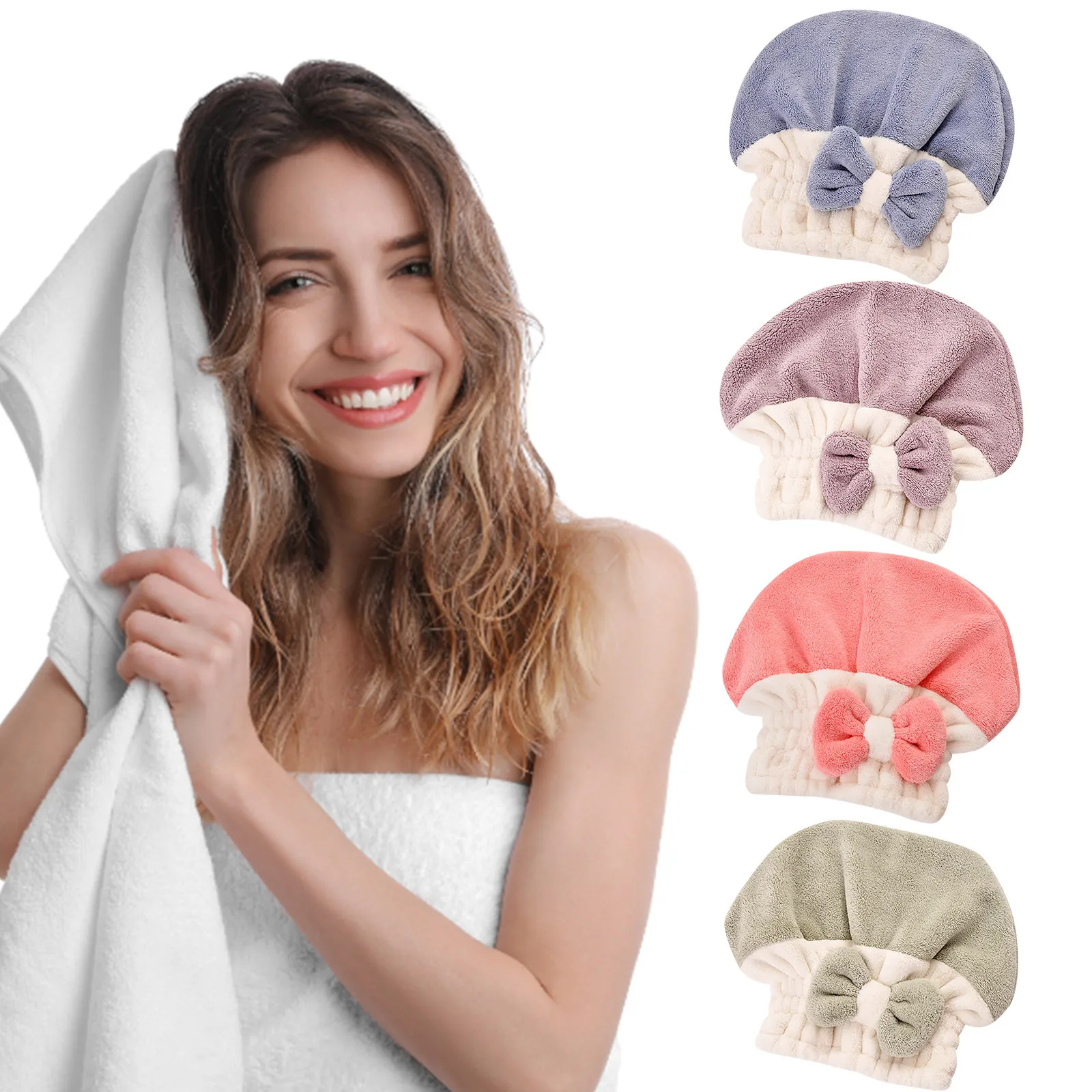 Шапка из кораллового флиса для сухих волос, двухцветная шапка принцессы с бантом, уплотненное впитывающее полотенце для сухих волос
Шапка из кораллового флиса для сухих волос, двухцветная шапка принцессы с бантом, уплотненное впитывающее полотенце для сухих волос