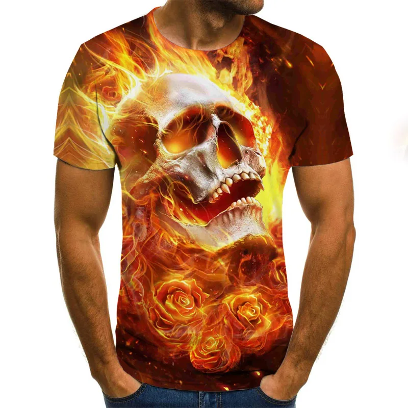 Horror Men's T-shirt Summer Fashion Tops 3D Printed Skull Demon Theme T-shirt Men's O-shirt Shirt Plus Size Streetwear Wild Tops
Horror Men's T-shirt Summer Fashion Tops 3D Printed Skull Demon Theme T-shirt Men's O-shirt Shirt Plus Size Streetwear Wild Tops