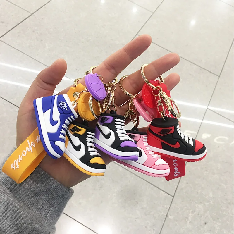 Fashion 3D Stere Aj Basketball Shoes Model Keychain PVC Sneakers Couple Keyring Men Car Keychain Women Bag Pendant Ornament
Fashion 3D Stere Aj Basketball Shoes Model Keychain PVC Sneakers Couple Keyring Men Car Keychain Women Bag Pendant Ornament