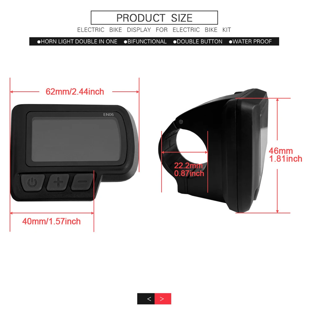 Sine Wave Controller Ebike Controller 36/48V 26A EN06 Display Throttle Metal+ABS Sine Wave 26A 500/750W EN06 Display
Sine Wave Controller Ebike Controller 36/48V 26A EN06 Display Throttle Metal+ABS Sine Wave 26A 500/750W EN06 Display