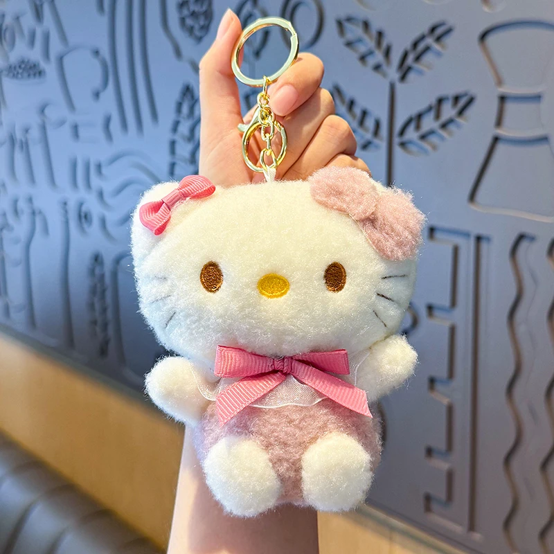 Kawaii Sanrio плюшевый брелок Hello Kitty полачко моя мелодия Kuromi Cinnamoroll рюкзак сумка