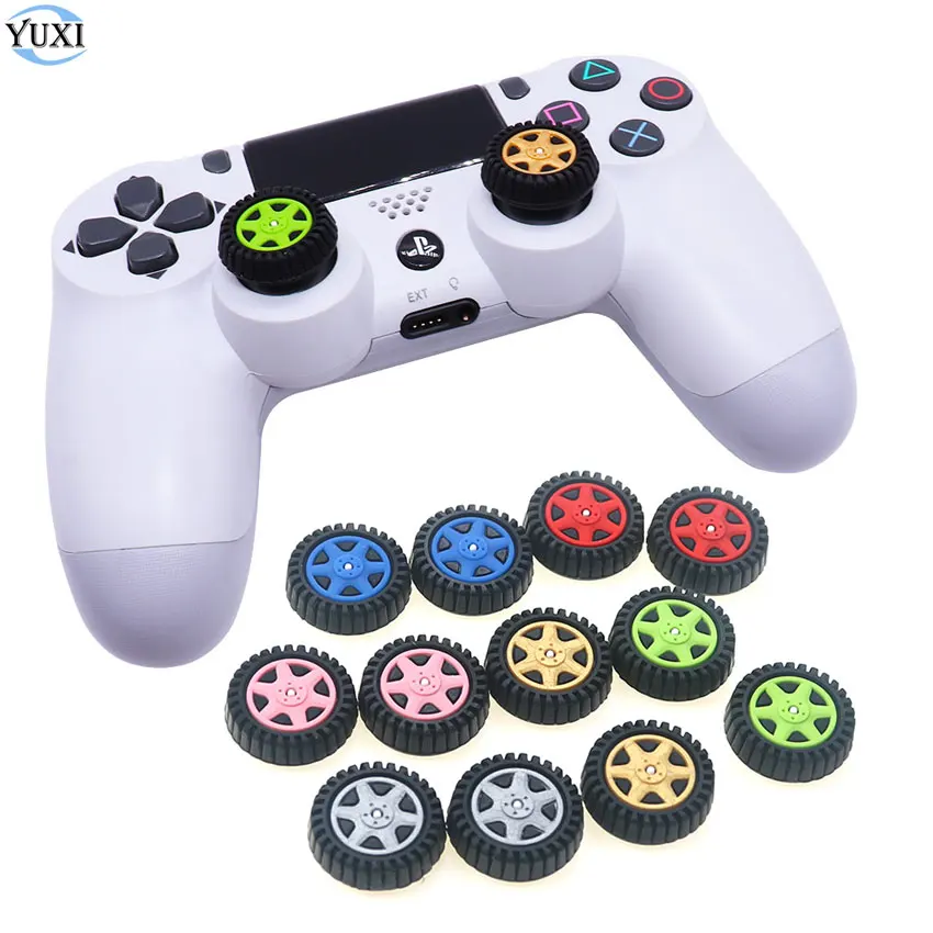

YuXi 2pcs Soft Silicone Thumb Stick Grip Cap Joystick Cover For PS5 PS4 PS3 XBOX Series X S Controller Thumbstick Case