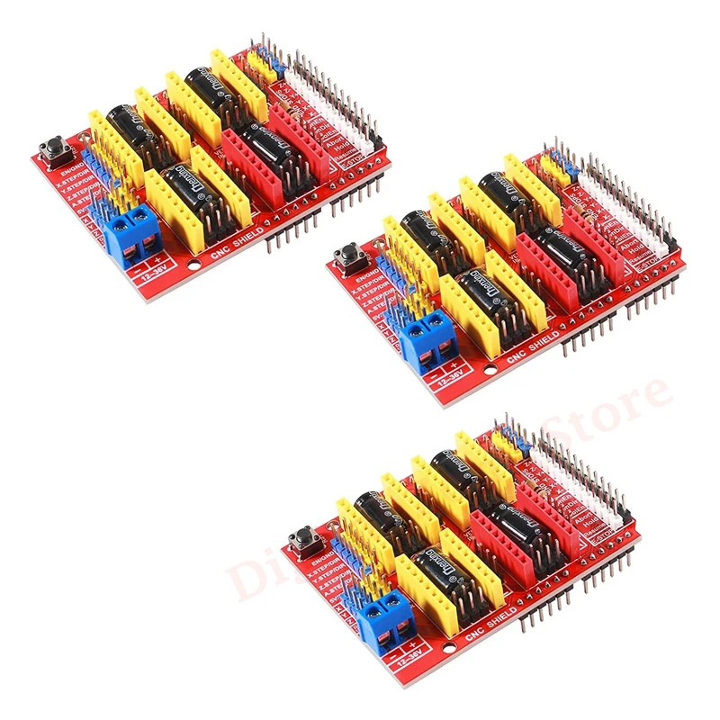 3PCS A4988 V3 Гравер Drive Shield 3D-принтер с ЧПУ Платы расширения для Arduino 3D-принтер с ЧПУ
3PCS A4988 V3 Гравер Drive Shield 3D-принтер с ЧПУ Платы расширения для Arduino 3D-принтер с ЧПУ