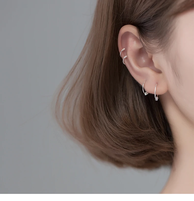 Vintage Smooth Geometry Round Circle 925 Sterling Silver Earring for Women Girl Simple Trend Small Hoop Earring Pendientes Mujer
Vintage Smooth Geometry Round Circle 925 Sterling Silver Earring for Women Girl Simple Trend Small Hoop Earring Pendientes Mujer