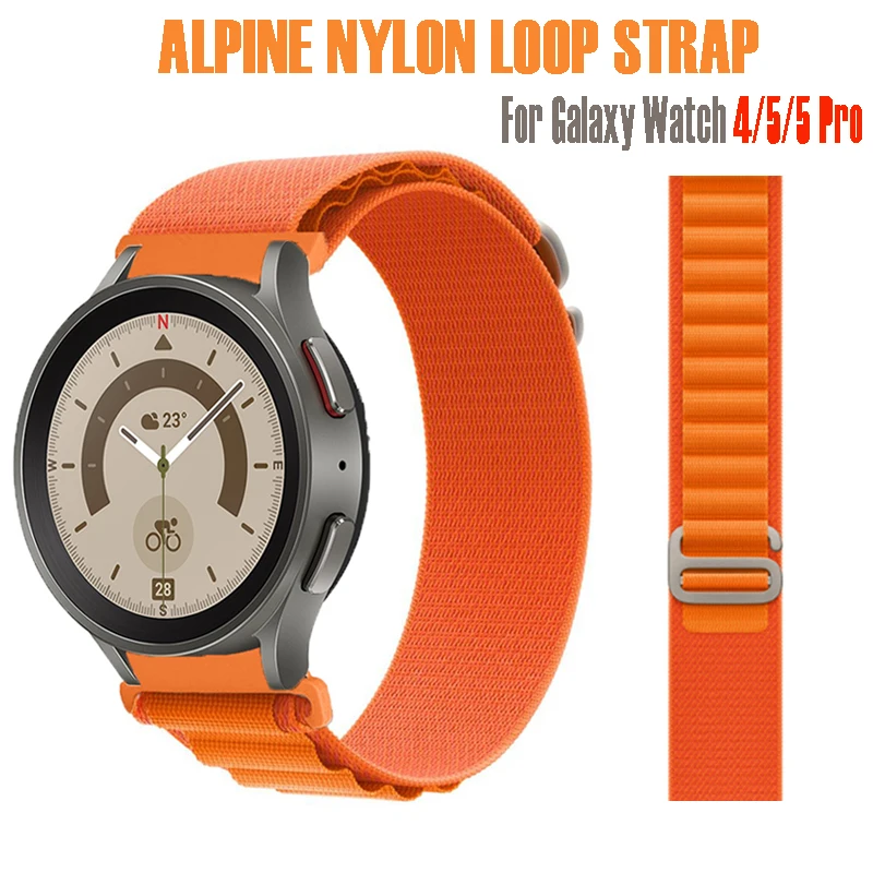 Alpine Loop Strap for Samsung Galaxy Watch 5 40 44mm Pro 45mm Nylon Elastic Sport bracelet for Galaxy Watch 4/Classic 46mm 42mm
Alpine Loop Strap for Samsung Galaxy Watch 5 40 44mm Pro 45mm Nylon Elastic Sport bracelet for Galaxy Watch 4/Classic 46mm 42mm