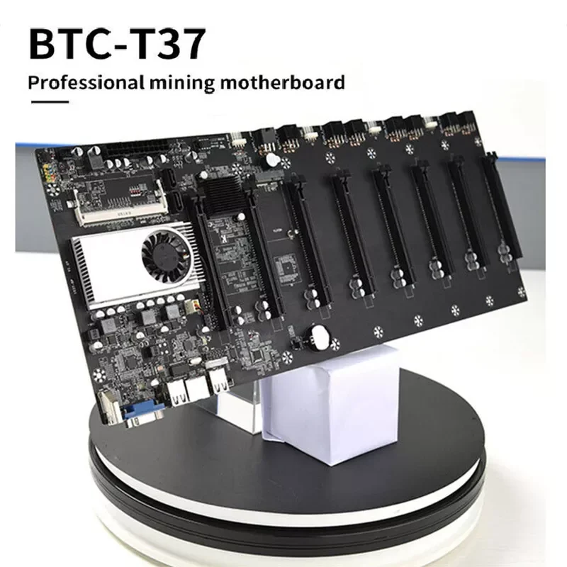 BTC-37 Miner Motherboard CPU Set 8 Video Card Slot DDR3 Memory Integrated VGA Interface Low Power Consumption
BTC-37 Miner Motherboard CPU Set 8 Video Card Slot DDR3 Memory Integrated VGA Interface Low Power Consumption