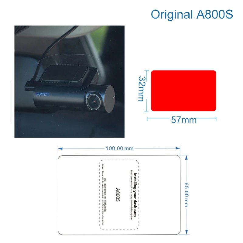 For 70mai Dash Cam A800S 4K Accessory Set Static Sticker 3M Film and Static Stickers Suitable for 70mai Accessory
For 70mai Dash Cam A800S 4K Accessory Set Static Sticker 3M Film and Static Stickers Suitable for 70mai Accessory