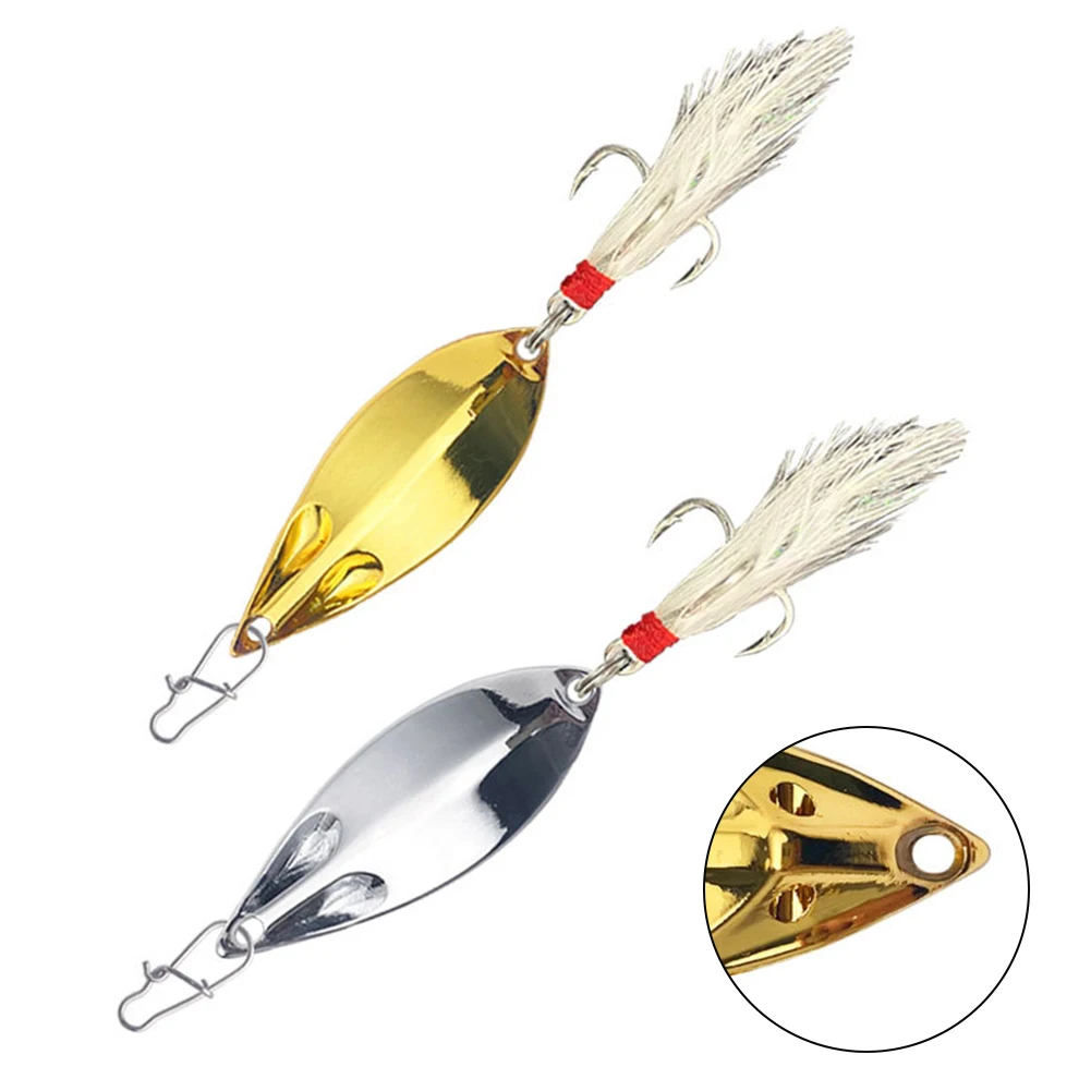 1pc Fishing Lures Hook Metal Equins Bait Hard Baits Blood Trough Feather Hook 43mm Carp Fishing Lures Outdoor Fish Accessories
1pc Fishing Lures Hook Metal Equins Bait Hard Baits Blood Trough Feather Hook 43mm Carp Fishing Lures Outdoor Fish Accessories