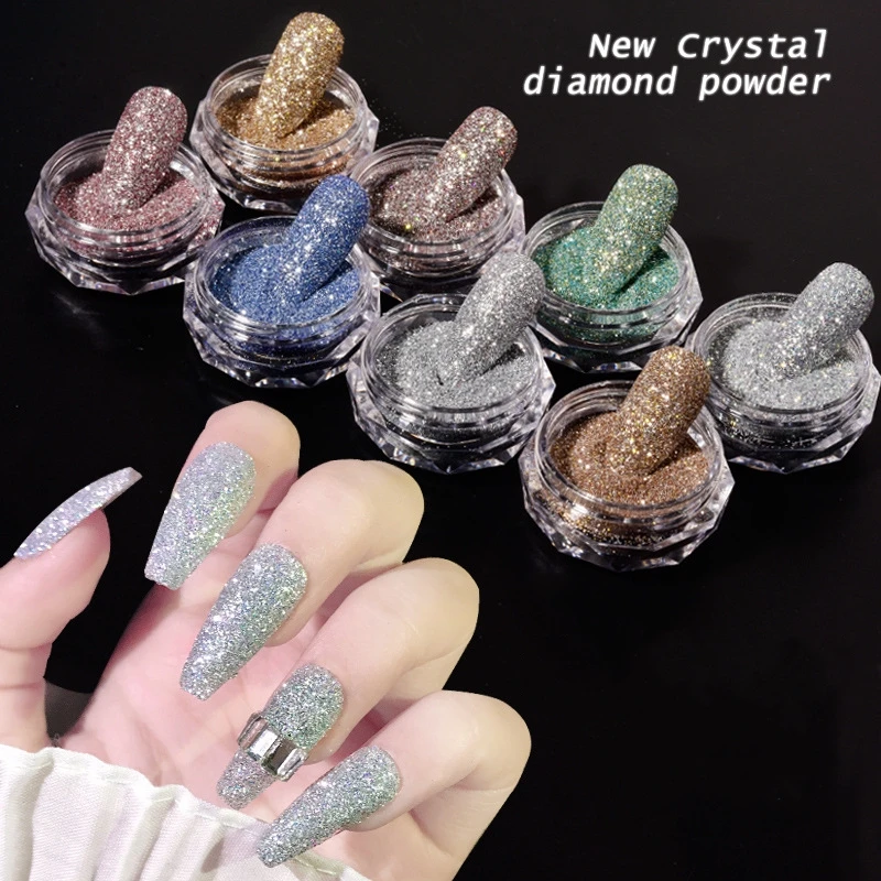1Jar New Nail Crystal Diamond Powder Rainbow Color Glitter Shiny Pigment Holographic Shiny Iridescent Glitter Sequins Decoration
1Jar New Nail Crystal Diamond Powder Rainbow Color Glitter Shiny Pigment Holographic Shiny Iridescent Glitter Sequins Decoration