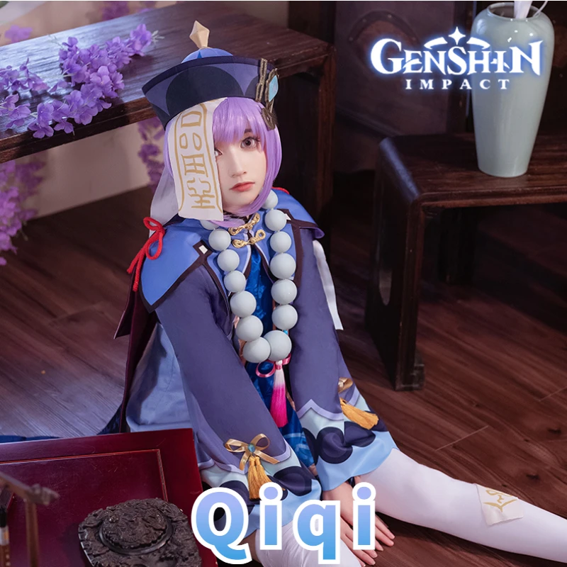 Game Genshin Impact Project Qiqi Cosplay Costumes Anime Halloween Costumes for Women Figure Vestido Zombie Girl Dress Suit Wig
Game Genshin Impact Project Qiqi Cosplay Costumes Anime Halloween Costumes for Women Figure Vestido Zombie Girl Dress Suit Wig