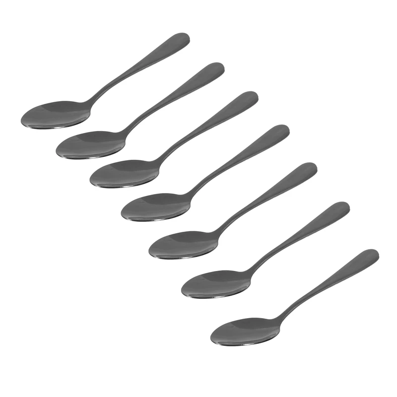 Black Teaspoons Teaspoons, Mini Stainless Steel Cake Spoons, Scoop For Ice Cream, Small Teaspoons For Dessert,Set Of 18
Black Teaspoons Teaspoons, Mini Stainless Steel Cake Spoons, Scoop For Ice Cream, Small Teaspoons For Dessert,Set Of 18
