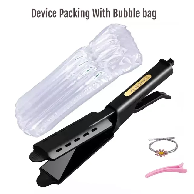 Professional Flat Iron Hair Straightener with Large Pannel Curling Iron Four-Gears Quick Heat Styling Tool For Wet or Dry Hair
Professional Flat Iron Hair Straightener with Large Pannel Curling Iron Four-Gears Quick Heat Styling Tool For Wet or Dry Hair