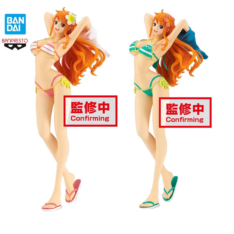 

In Stock Original 20Cm Bandai Banpresto Glitter Glamours One Piece Nami Swimwear Anime Figure Scenery Model Toys Figuras Anime