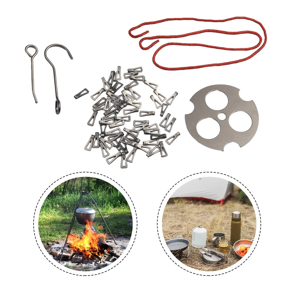 Titanium Campfire Tripod Campfire Support Plate With Adjustable Chain Turn Branches Into Tripod Camping Supplies
Titanium Campfire Tripod Campfire Support Plate With Adjustable Chain Turn Branches Into Tripod Camping Supplies
