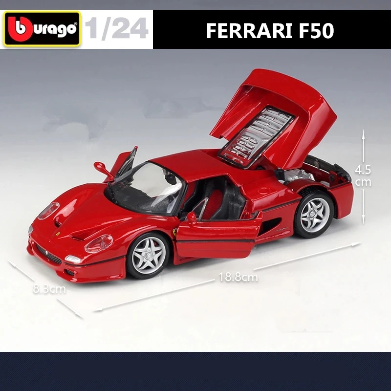 Модель спортивного автомобиля Bburago Ferrari F50 1:24 из сплава, модель игрушечного автомобиля из литого металла, модель автомобиля, имитация коллекции, детские подарки, игрушки
Модель спортивного автомобиля Bburago Ferrari F50 1:24 из сплава, модель игрушечного автомобиля из литого металла, модель автомобиля, имитация коллекции, детские подарки, игрушки