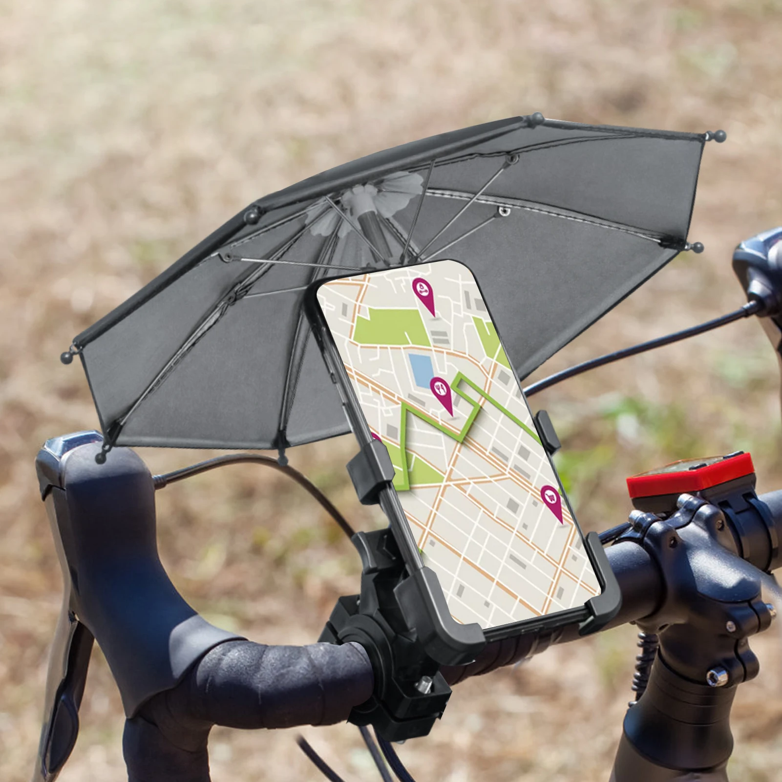 Mobile Phone Bicycle Umbrella Portable Waterproof Mini Parasol Holder Mini Sunshade Umbrella Motorcycle Decoration Accessories
Mobile Phone Bicycle Umbrella Portable Waterproof Mini Parasol Holder Mini Sunshade Umbrella Motorcycle Decoration Accessories