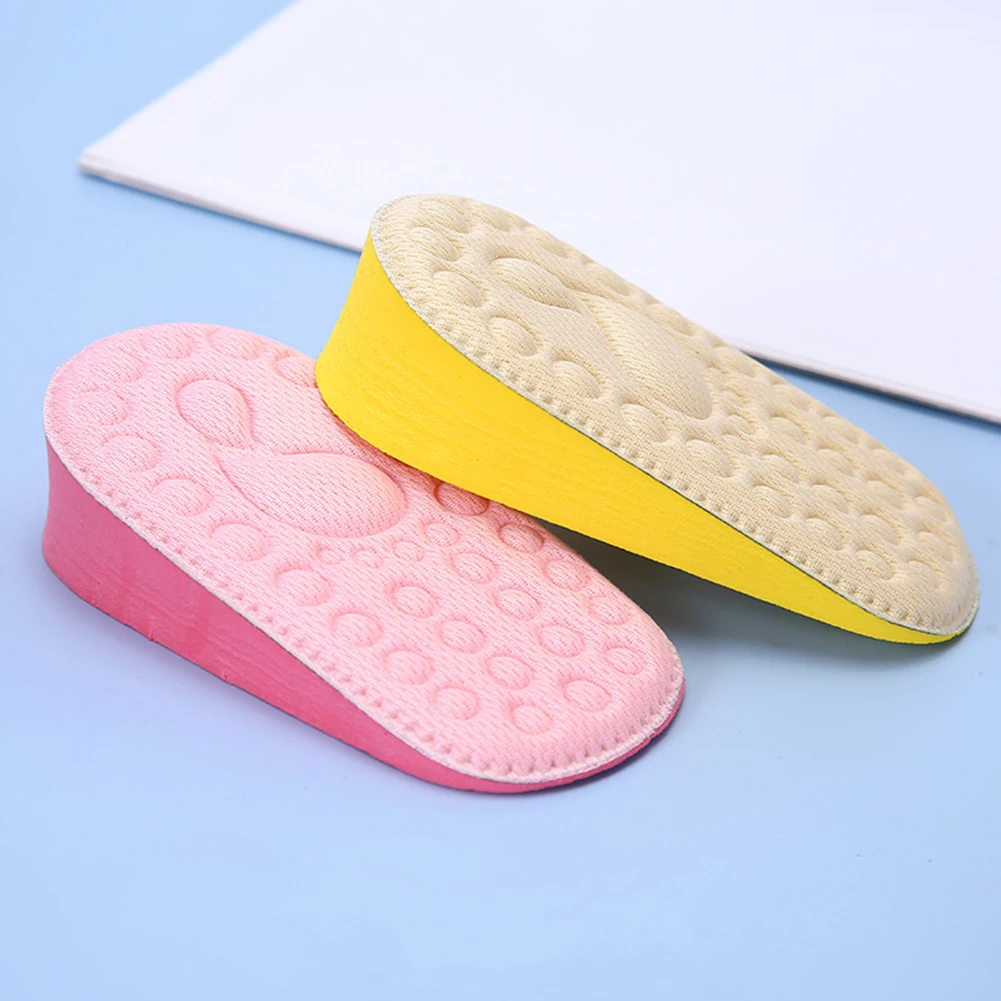 

1Pair Breathable Shoe Insoles Half Insole Heighten Heel Insert Sports Shoes Pad Cushion Unisex 1.5-3.5cm Height Increase Insoles