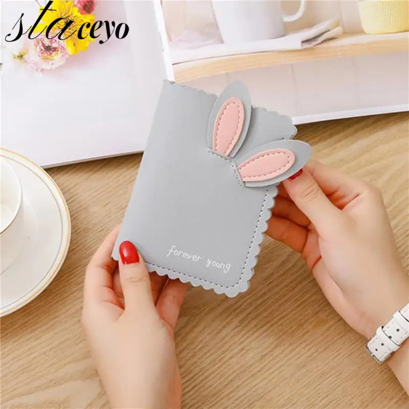 8 Card Slot 1 Photo Slot Wallet Short Cute Rabbit Ear Female Wallet Zero Wallet 2022 Korean PU Zipper Purse Cash Card Holder
8 Card Slot 1 Photo Slot Wallet Short Cute Rabbit Ear Female Wallet Zero Wallet 2022 Korean PU Zipper Purse Cash Card Holder