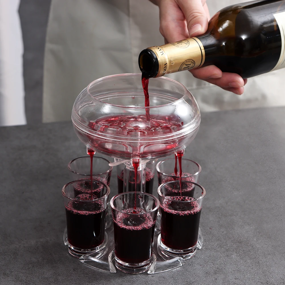 Home Party Bar 6 Shot Dispenser Whisky Glass Drink Liquor Games Drinking Beer Holder Automatic Wine Pourer For Alcohol Game
Home Party Bar 6 Shot Dispenser Whisky Glass Drink Liquor Games Drinking Beer Holder Automatic Wine Pourer For Alcohol Game