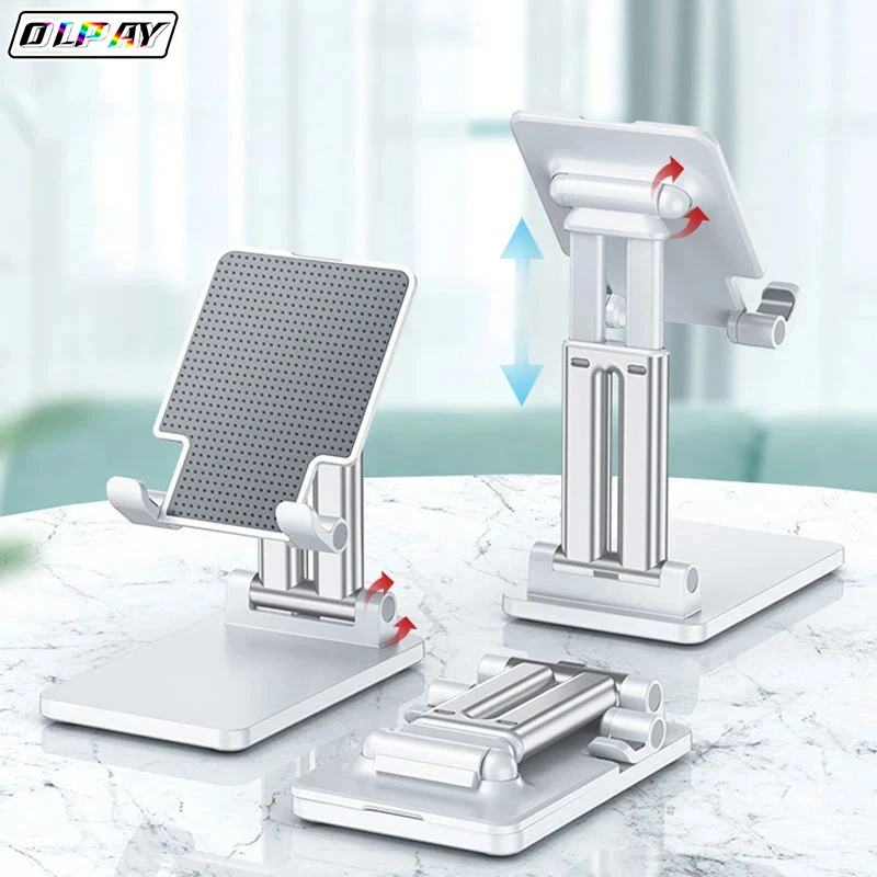 OLPAY Desktop Mobile Phone Holder Stand For iPhone iPad Adjustable Tablet Foldable Table Cell Phone Desk Stand Holder Universal 
OLPAY Desktop Mobile Phone Holder Stand For iPhone iPad Adjustable Tablet Foldable Table Cell Phone Desk Stand Holder Universal