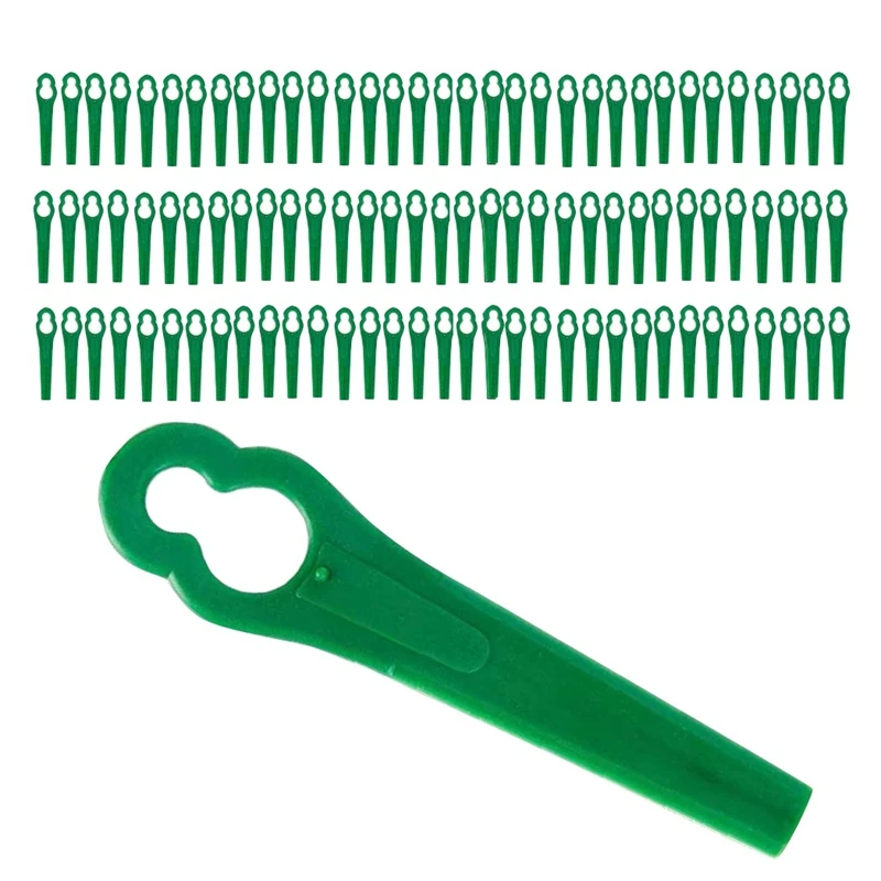 100 Pack 8.3CM Plastic Grass Trimmer Blade Replacement Blades Lawn Mower Blades For Einhell Lawn Mower
100 Pack 8.3CM Plastic Grass Trimmer Blade Replacement Blades Lawn Mower Blades For Einhell Lawn Mower