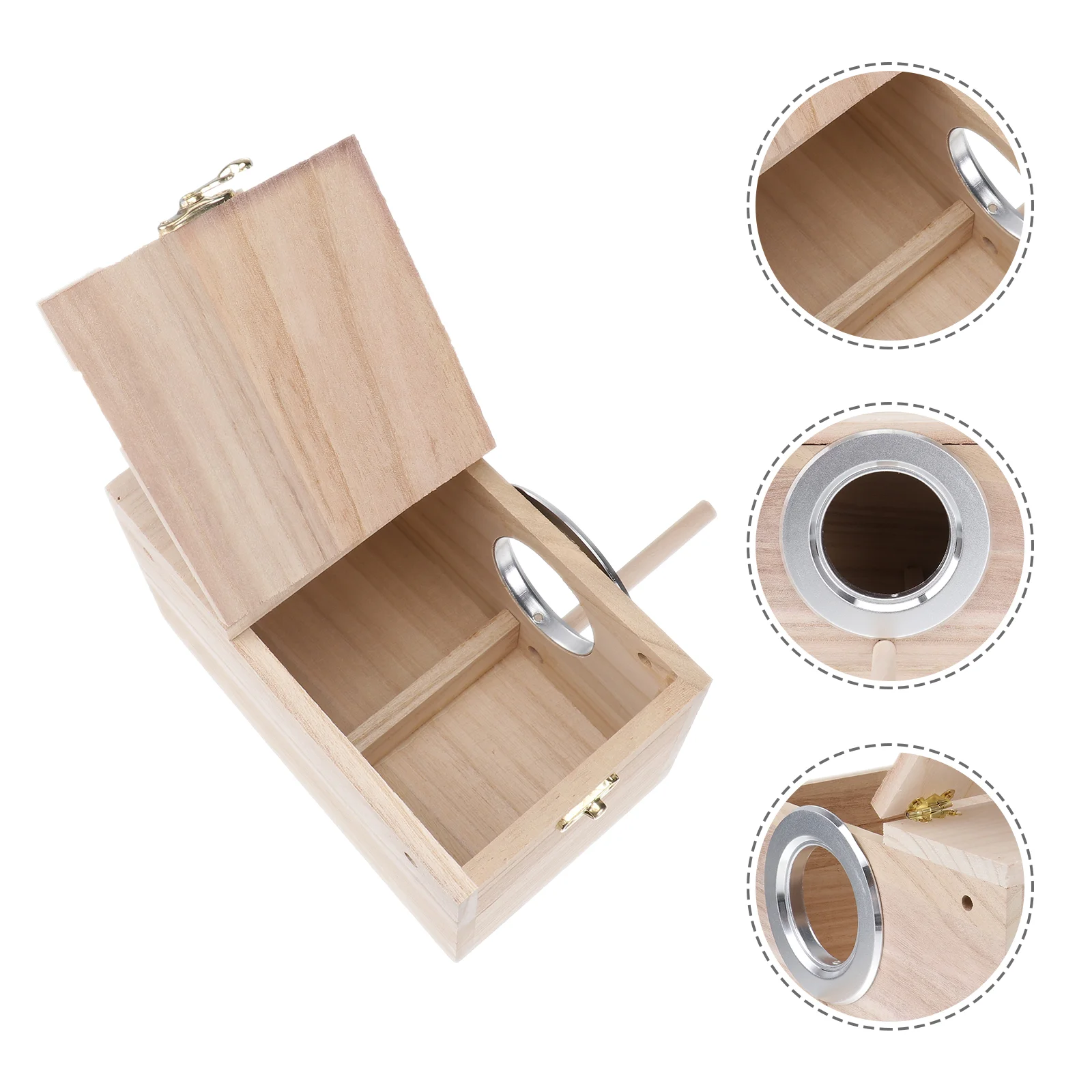 Parakeet Nesting Box Parrot Nest Holder Breeding Box Natural Wood Bird Nesting Organizer Clear View Window Bird House
Parakeet Nesting Box Parrot Nest Holder Breeding Box Natural Wood Bird Nesting Organizer Clear View Window Bird House