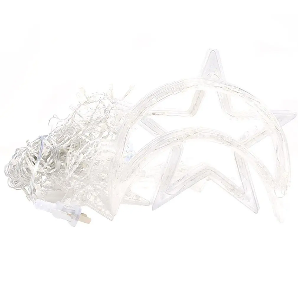 Декоративная гирлянда-занавеска в виде Луны и звезды, светодиодная Водонепроницаемая Гирлянда-занавеска, рождественсветильник рлянда 
Декоративная гирлянда-занавеска в виде Луны и звезды, светодиодная Водонепроницаемая Гирлянда-занавеска, рождественсветильник рлянда