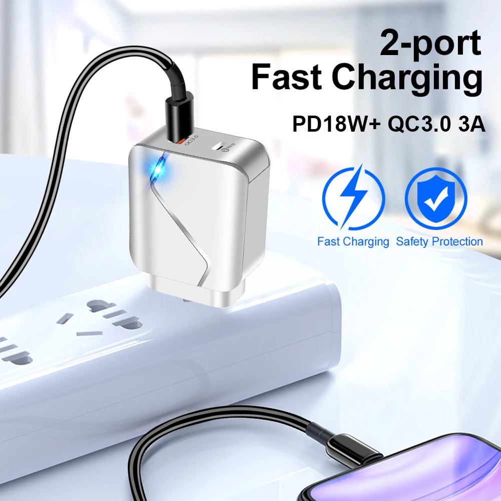 Portable Wall Mobile Charger for Cell Phone Tablet US EU Plug 18W QC3.0 USB Charger Fast Wall Charger Adapter
Portable Wall Mobile Charger for Cell Phone Tablet US EU Plug 18W QC3.0 USB Charger Fast Wall Charger Adapter