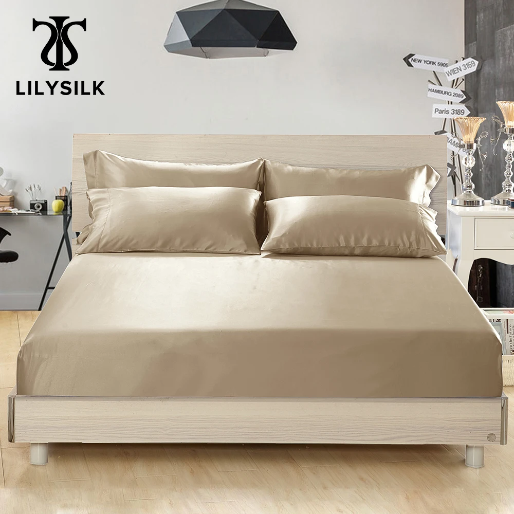LILYSILK Silk Fitted Sheet deep 25cm Pure 100 Mulberry Silk19 momme Luxury Seamless queen king size Home Textile Free Shipping
LILYSILK Silk Fitted Sheet deep 25cm Pure 100 Mulberry Silk19 momme Luxury Seamless queen king size Home Textile Free Shipping