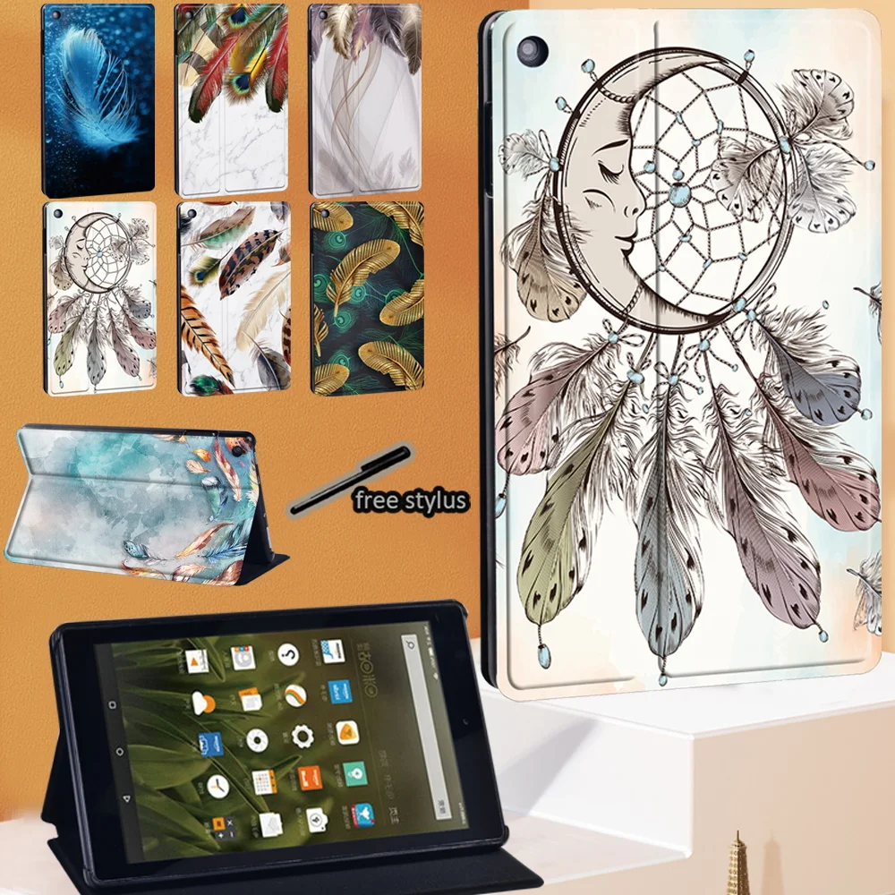 Tablet Case for Fire HD 8/ Plus (10th Gen 2020) PU Leather Foldable Stand Cover for Fire 7/HD 8/HD 10 (5th/7th/9th)
Tablet Case for Fire HD 8/ Plus (10th Gen 2020) PU Leather Foldable Stand Cover for Fire 7/HD 8/HD 10 (5th/7th/9th)