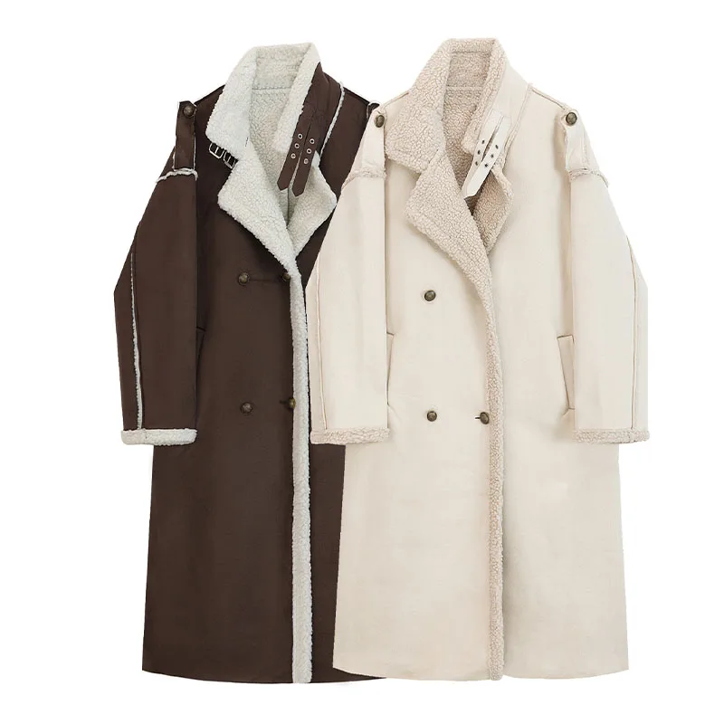 Woolen Coat Turn-Down Collar Women's Jacket 2022 New Winter Fashion Long Coats Warm Wool Coat Beige Overcoat Female Harajuku
Woolen Coat Turn-Down Collar Women's Jacket 2022 New Winter Fashion Long Coats Warm Wool Coat Beige Overcoat Female Harajuku