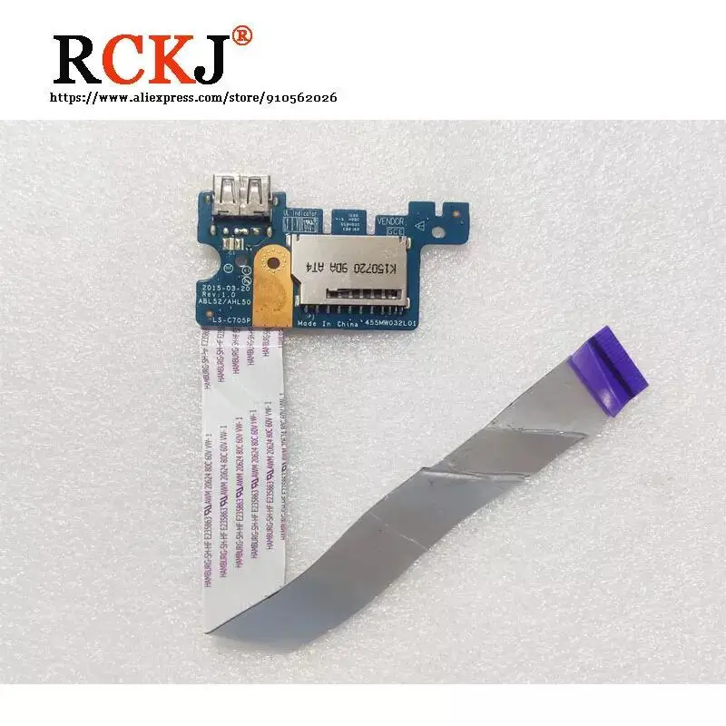 Original For HP 15-AC 15-A Series USB Board Reader Board Test Good Free Shipping LS-C705P ABL52 / AHL50
Original For HP 15-AC 15-A Series USB Board Reader Board Test Good Free Shipping LS-C705P ABL52 / AHL50