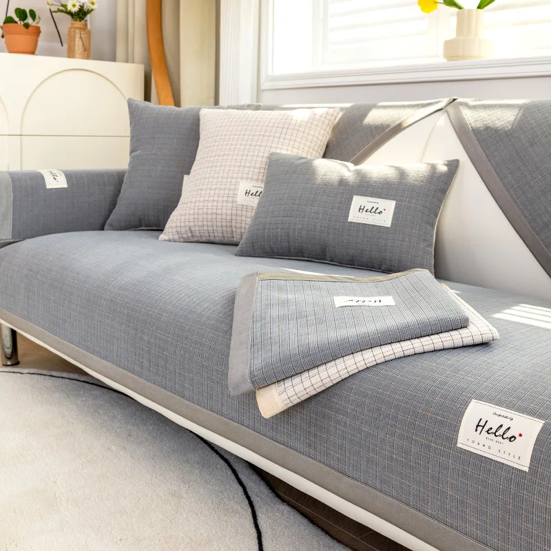 Chenille Sofa Cover Small Grid Modern Living Room Anti-slip Combination Sofa Cushion Cover Full Cover Furniture Dust Protection
Chenille Sofa Cover Small Grid Modern Living Room Anti-slip Combination Sofa Cushion Cover Full Cover Furniture Dust Protection
