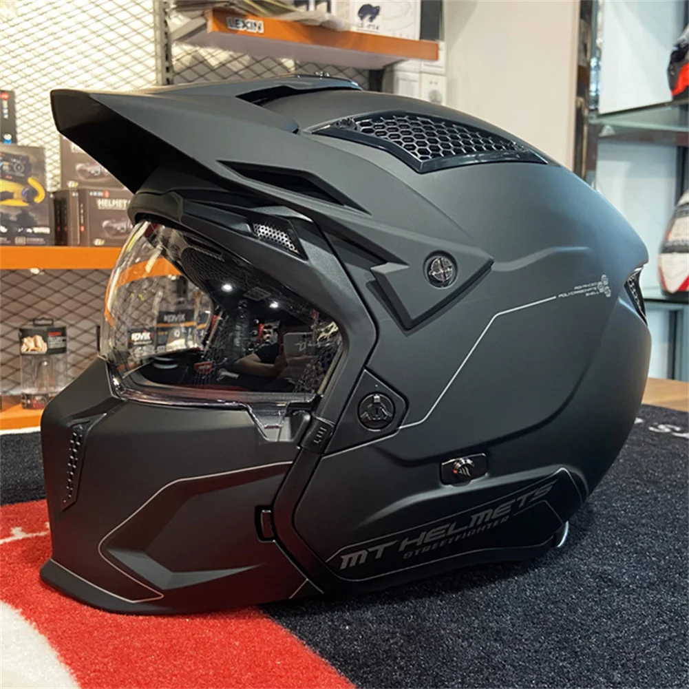 DOT Approved Vintage MT Removable Chin Modular Full Face Motorcycle Helmet Safety Downhill Motocross Racing Casque Moto Casco
DOT Approved Vintage MT Removable Chin Modular Full Face Motorcycle Helmet Safety Downhill Motocross Racing Casque Moto Casco