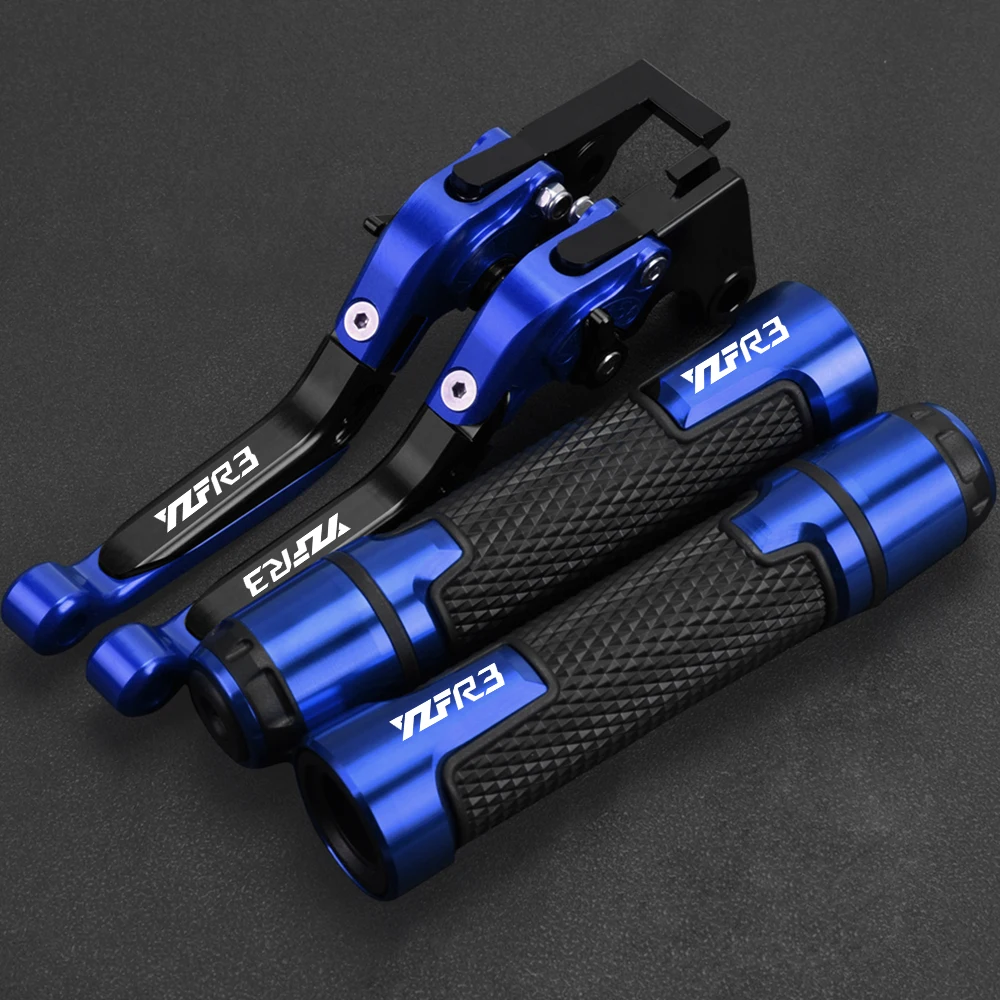 

Motorcycle Accessories Handlebar Grips Folding Extendable Adjustable Brake Clutch Lever YZF-R3 For Yamaha YZF R3 YZFR3 2015-2023