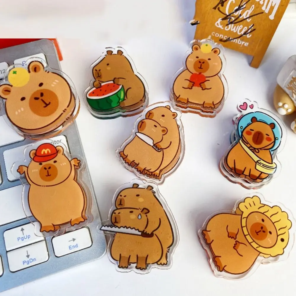 Capybara Cartoon Memo Clip Paperclip Transparent Acrylic Paper Clip Ins Decorative PP Clip Kawaii Scrapbook/Notebook Decoration
Capybara Cartoon Memo Clip Paperclip Transparent Acrylic Paper Clip Ins Decorative PP Clip Kawaii Scrapbook/Notebook Decoration