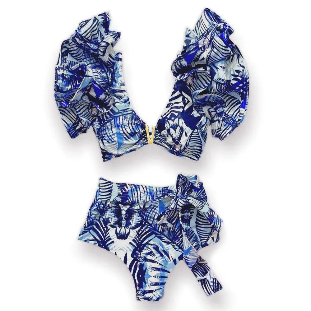 2023 New Split Swimsuit Women's Sexy European and American Double-Layer Ruffled High Waist Strappy Bikini
2023 New Split Swimsuit Women's Sexy European and American Double-Layer Ruffled High Waist Strappy Bikini