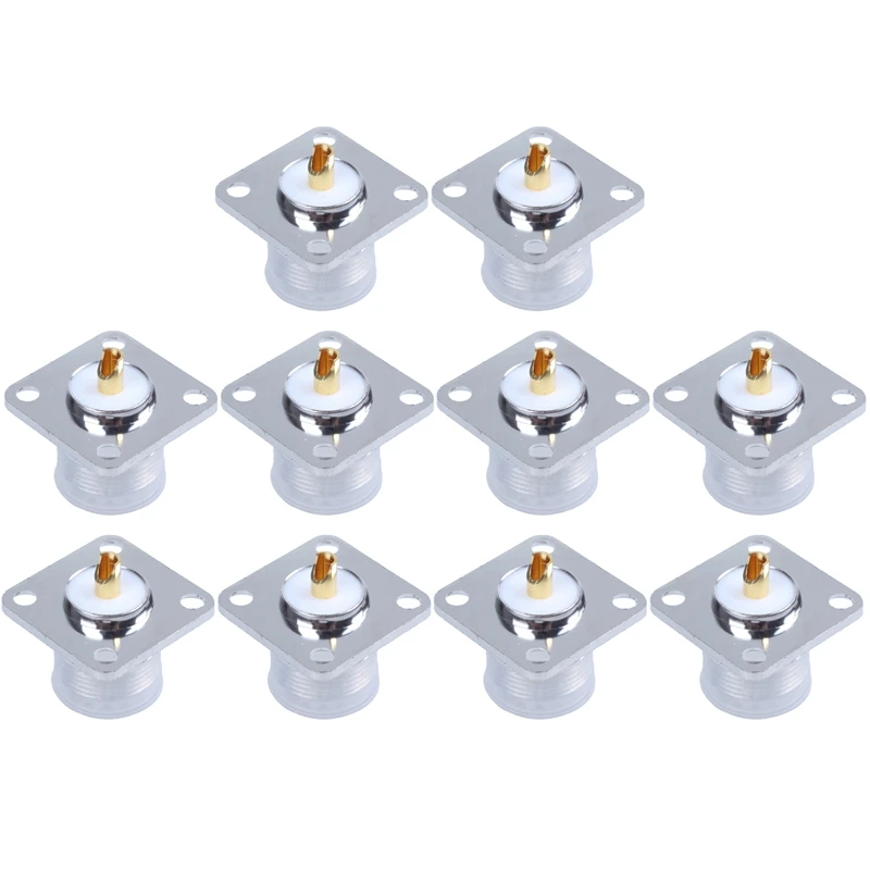 

20X UHF Female SO239 Panel Chassis Mount Flange Deck Mount Solder Cup RF Connector